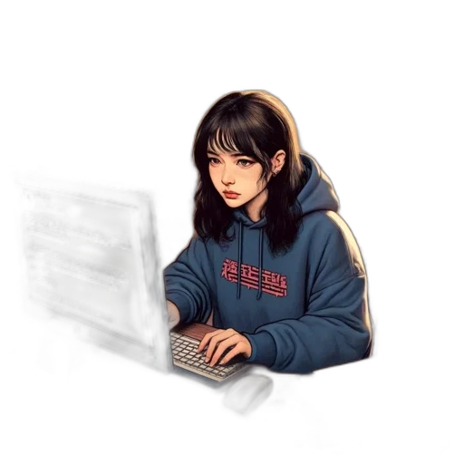 jacket, staff, robot, face transparent PNG cut-out
