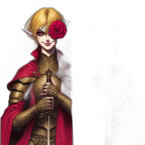 concept art, fantasy art, comic book art, red transparent PNG cut-out