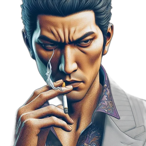 face, photorealistic, concept art, comic book art transparent PNG cut-out
