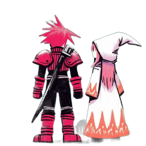 weapon, jacket, staff, mask transparent PNG cut-out