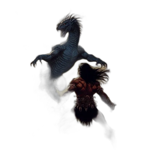 creature, animal, dragon, hair transparent PNG cut-out
