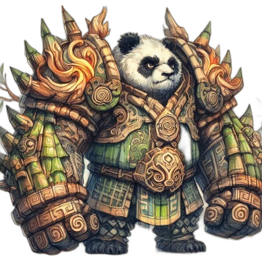 animal, staff, concept art, fantasy art transparent PNG cut-out