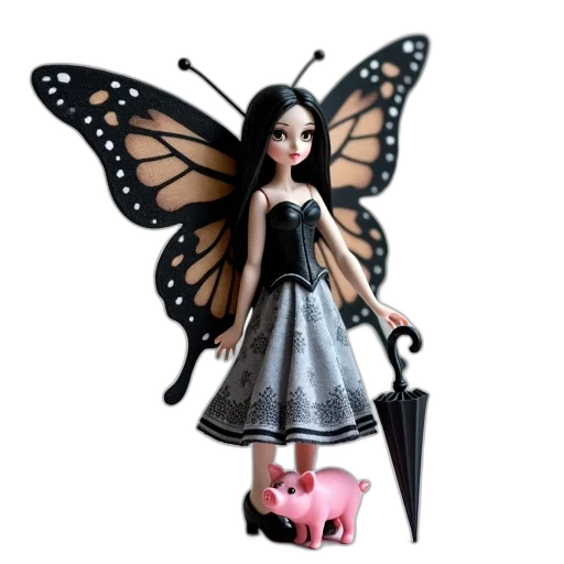 dress, concept art, 3d render, cartoon transparent PNG cut-out