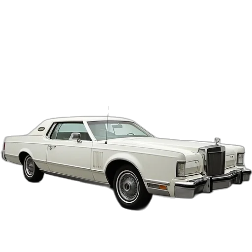 car, 1976, lincoln, continental transparent PNG cut-out