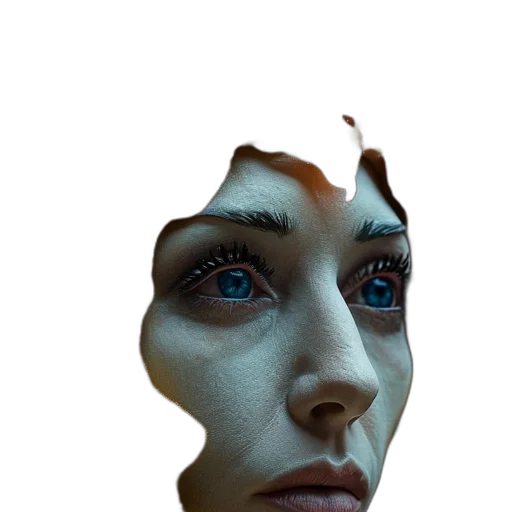face, mask, creature, robot transparent PNG cut-out