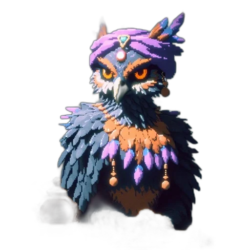 creature, animal, staff, mask transparent PNG cut-out