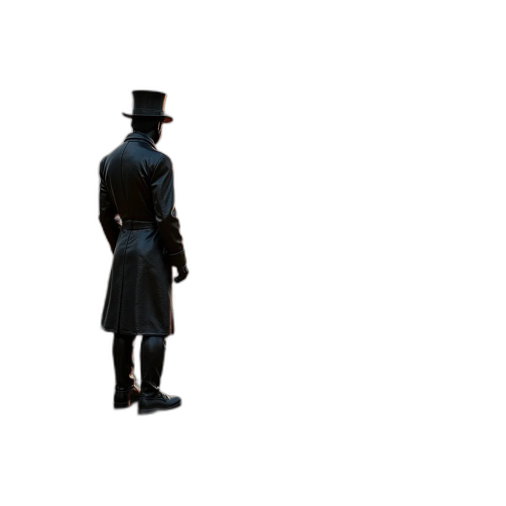 hat, staff, sword, jacket transparent PNG cut-out