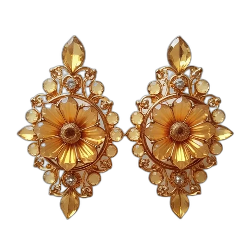 jewelry, crown, golden, pair transparent PNG cut-out