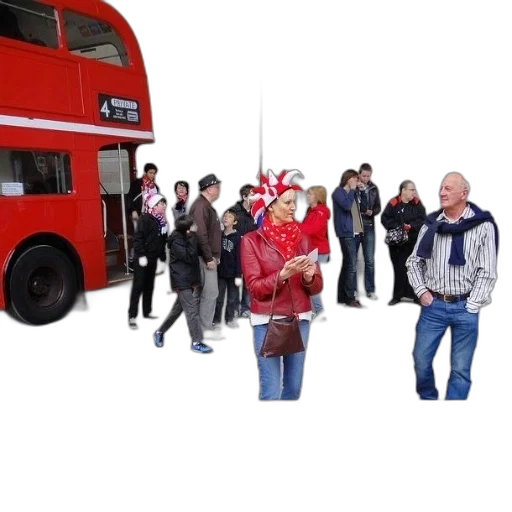 3d render, city street, snow, woman transparent PNG cut-out