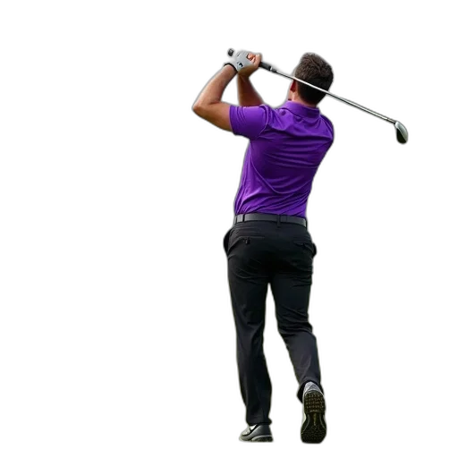 staff, man, purple, shirt transparent PNG cut-out