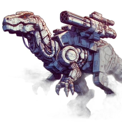 dragon, creature, robot, weapon transparent PNG cut-out