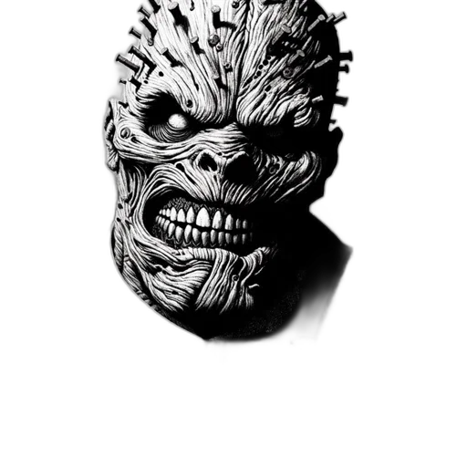 mask, creature, face, crown transparent PNG cut-out
