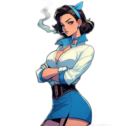 staff, dress, comic book art, concept art transparent PNG cut-out