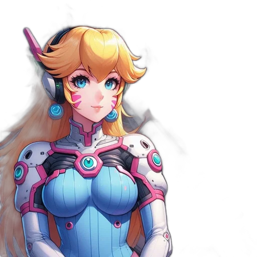 dress, robot, concept art, pixel art transparent PNG cut-out