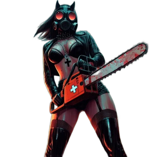 weapon, staff, robot, mask transparent PNG cut-out