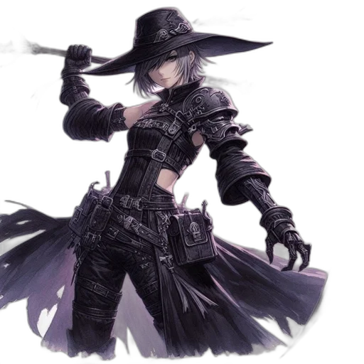 weapon, sword, staff, hat transparent PNG cut-out