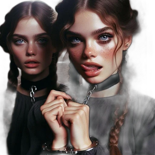 face, jewelry, dress, hair transparent PNG cut-out