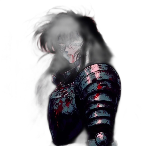 sword, jacket, weapon, mask transparent PNG cut-out