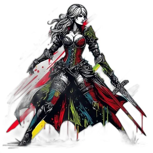sword, weapon, fantasy art, concept art transparent PNG cut-out