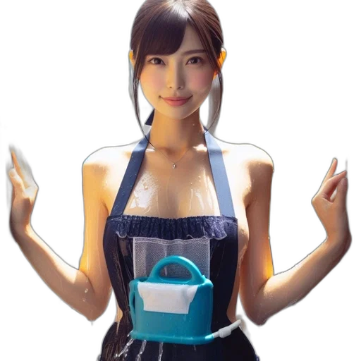 dress, robot, jewelry, 3d render transparent PNG cut-out