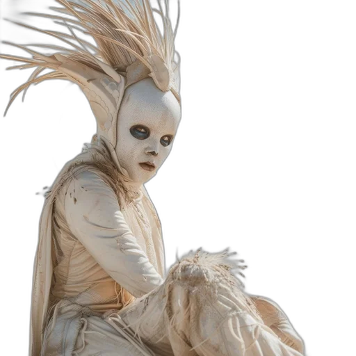mask, creature, dragon, dress transparent PNG cut-out