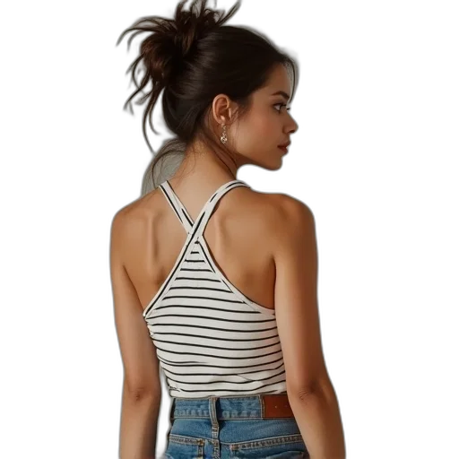 jacket, dress, jewelry, photorealistic transparent PNG cut-out