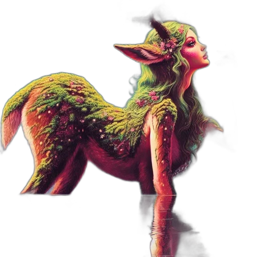 dragon, creature, animal, staff transparent PNG cut-out