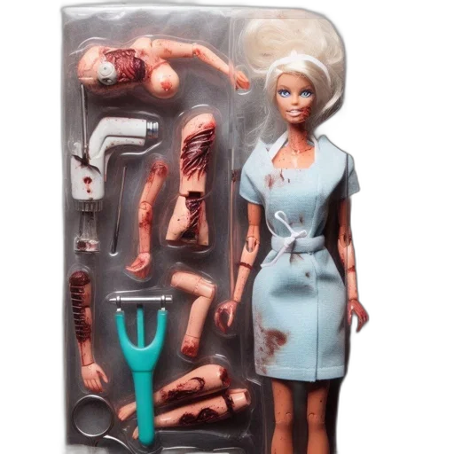 dress, concept art, barbie-like, doll transparent PNG cut-out