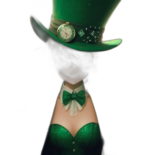 hat, bottle, green, animated transparent PNG cut-out