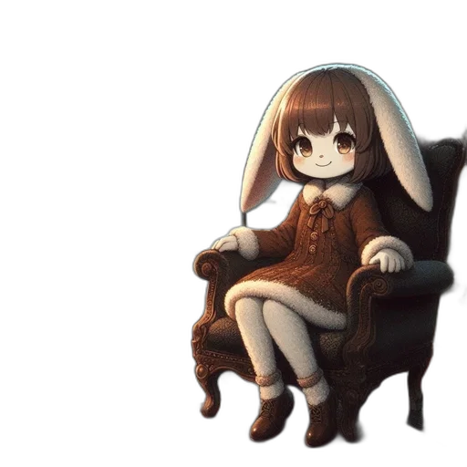 furniture, dress, creature, animal transparent PNG cut-out