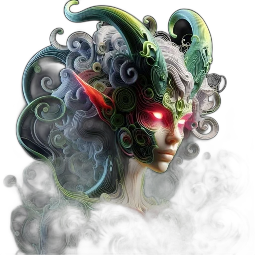 mask, dragon, face, crown transparent PNG cut-out