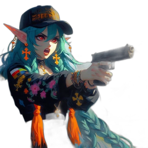 weapon, staff, hat, concept art transparent PNG cut-out