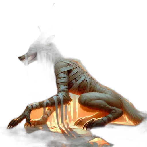 dragon, creature, animal, staff transparent PNG cut-out