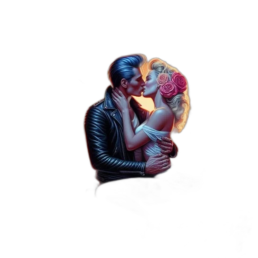 comic book art, concept art, pixel art, neon lights transparent PNG cut-out