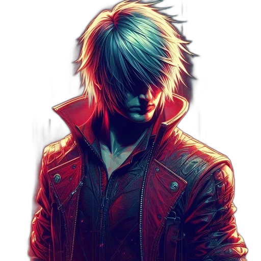 jacket, face, mask, weapon transparent PNG cut-out