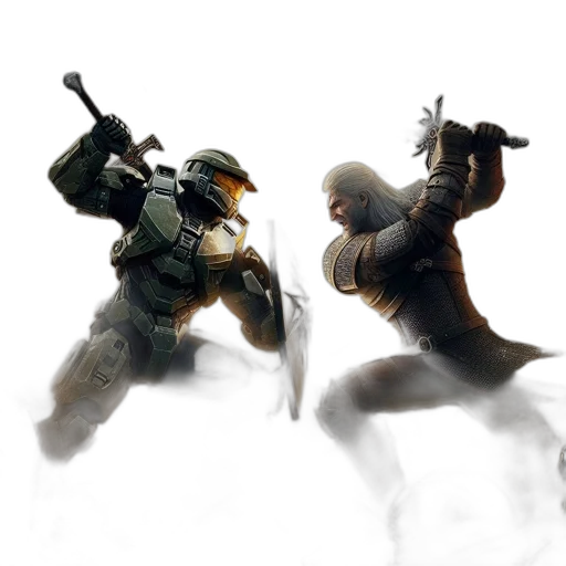weapon, concept art, 3d render, fantasy art transparent PNG cut-out