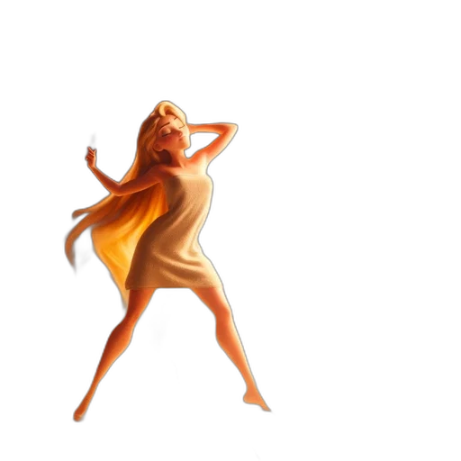 dress, hair, creature, mask transparent PNG cut-out