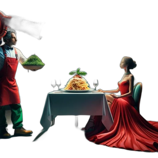 food, dress, crown, concept art transparent PNG cut-out