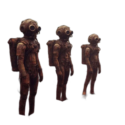 robot, mask, creature, 3d render transparent PNG cut-out