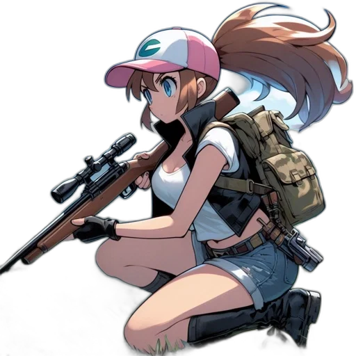 weapon, staff, animal, anime transparent PNG cut-out
