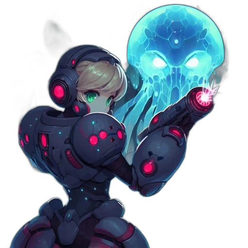 robot, staff, weapon, concept art transparent PNG cut-out