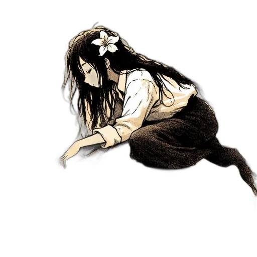 hair, dress, creature, animal transparent PNG cut-out