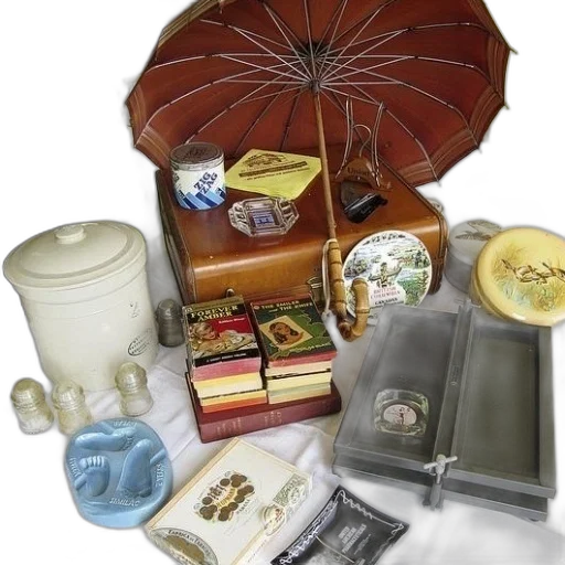 jewelry, umbrella, furniture, collection transparent PNG cut-out