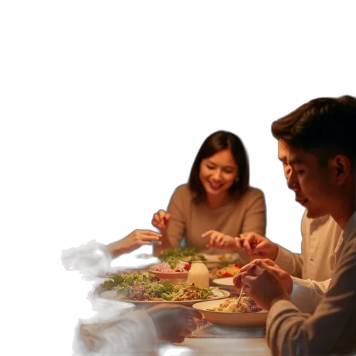 food, photorealistic, 3d render, oil painting transparent PNG cut-out