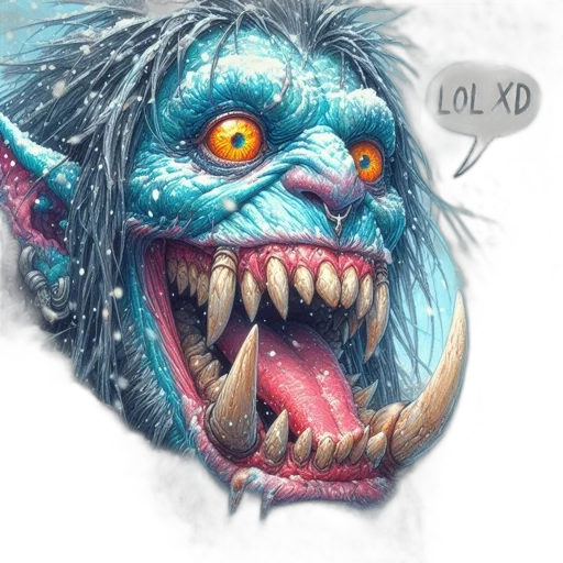 creature, face, concept art, fantasy art transparent PNG cut-out