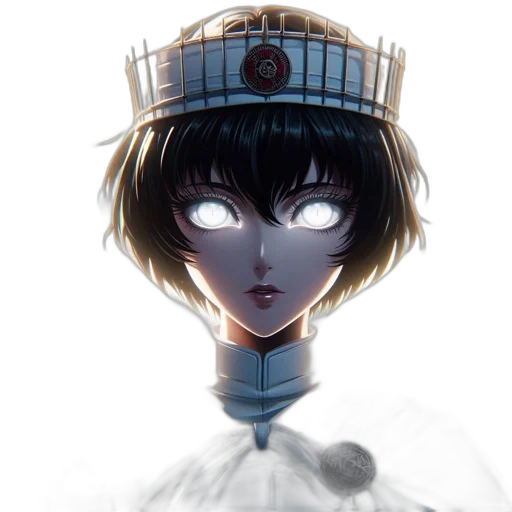 crown, hat, robot, face transparent PNG cut-out