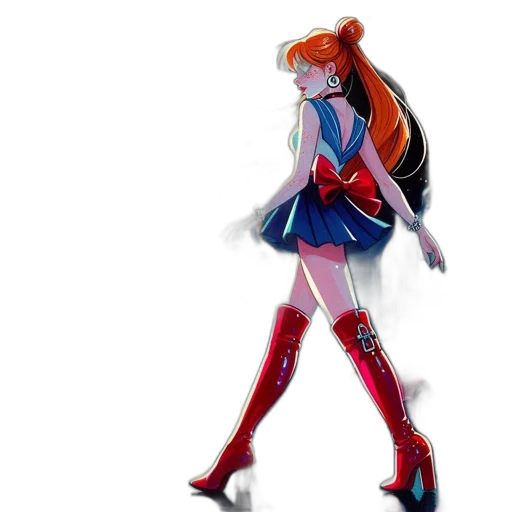 dress, anime, concept art, comic book art transparent PNG cut-out