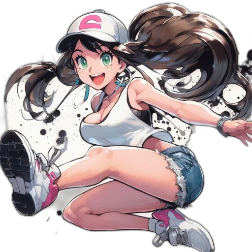 hat, dress, weapon, anime transparent PNG cut-out