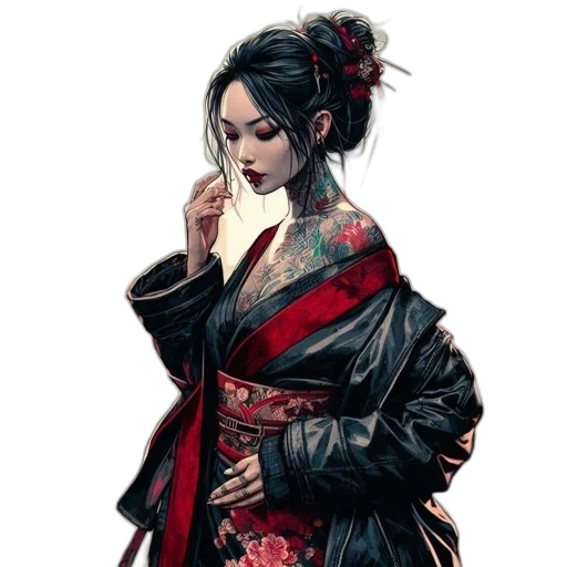 jacket, dress, face, staff transparent PNG cut-out