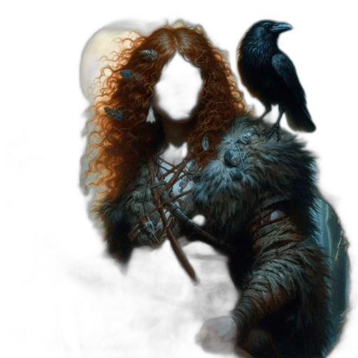 mask, dragon, hair, creature transparent PNG cut-out